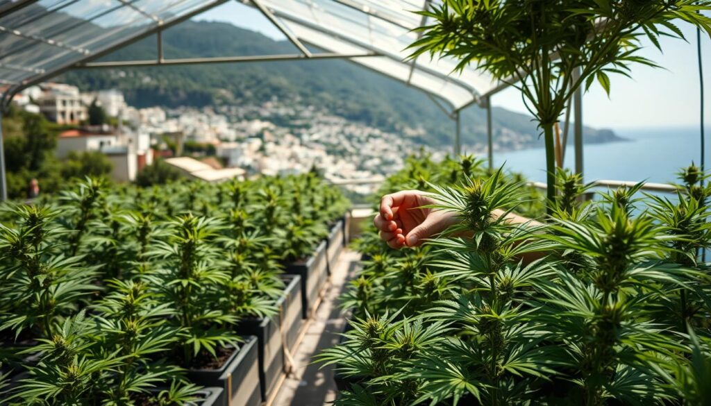 weed cultivation in Villefranche-sur-Mer