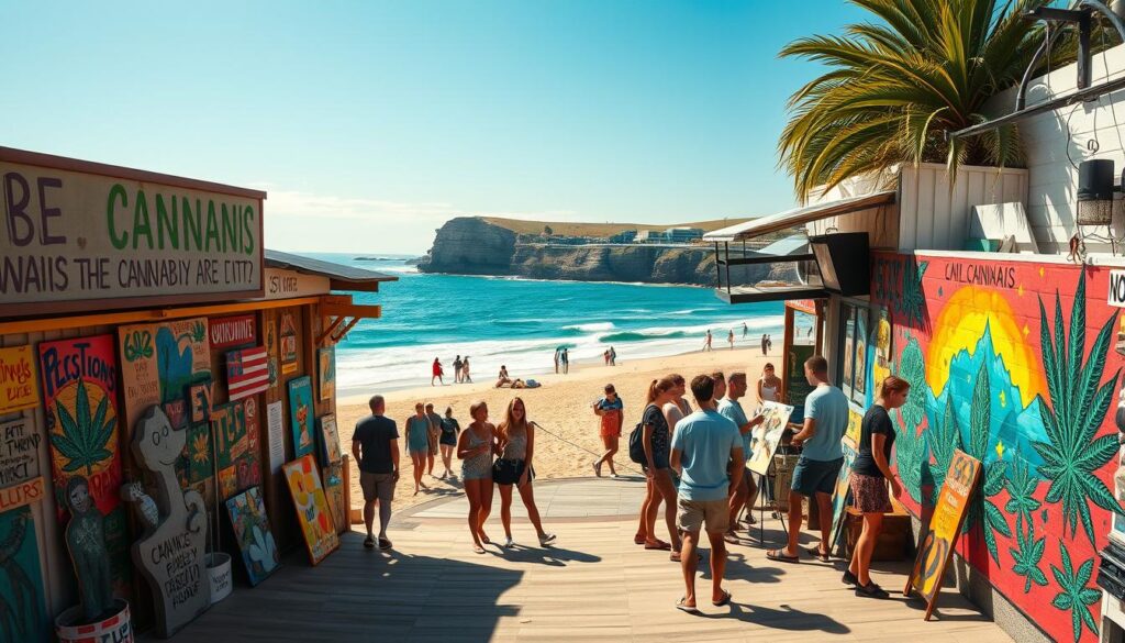 Bondi Beach cannabis products community art Bondi Beach cannabis products community art