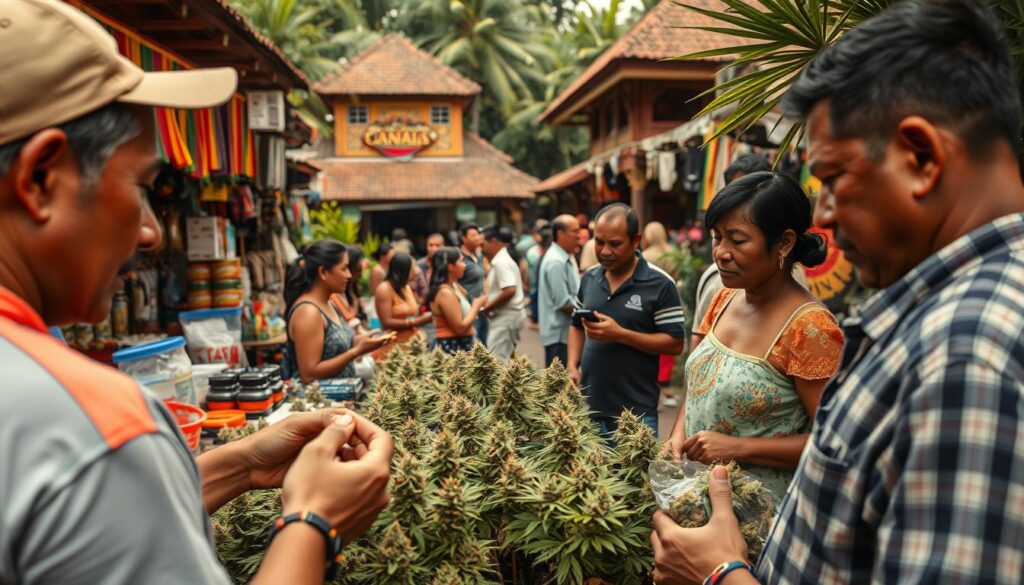 Denpasar marijuana shop cultural context