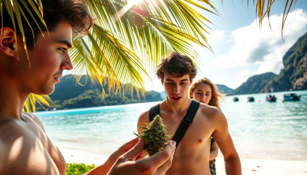 Finding weed in Ko Phi Phi