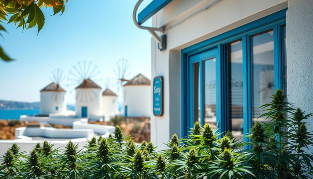Mykonos cannabis shop