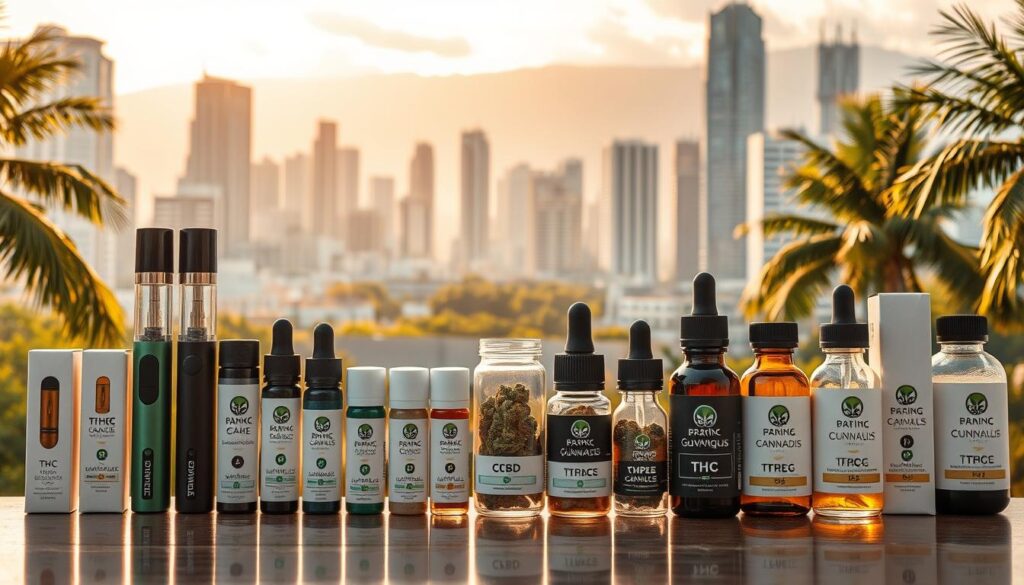 THC vs CBD cannabis products Guayaquil