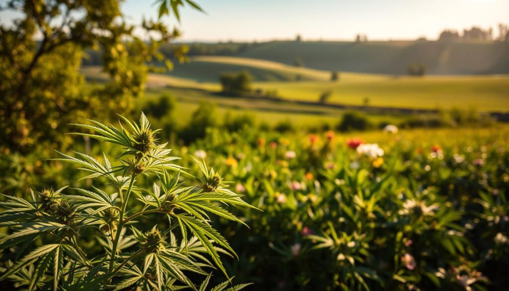 cannabis benefits in green spaces