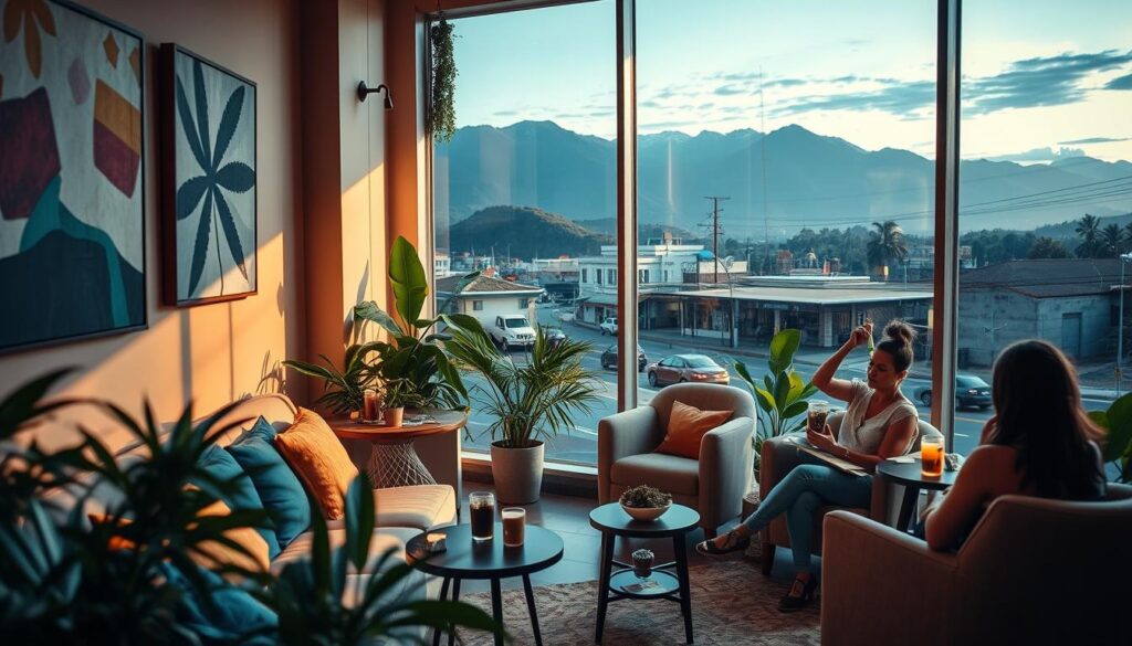 cannabis-friendly café in San Gil