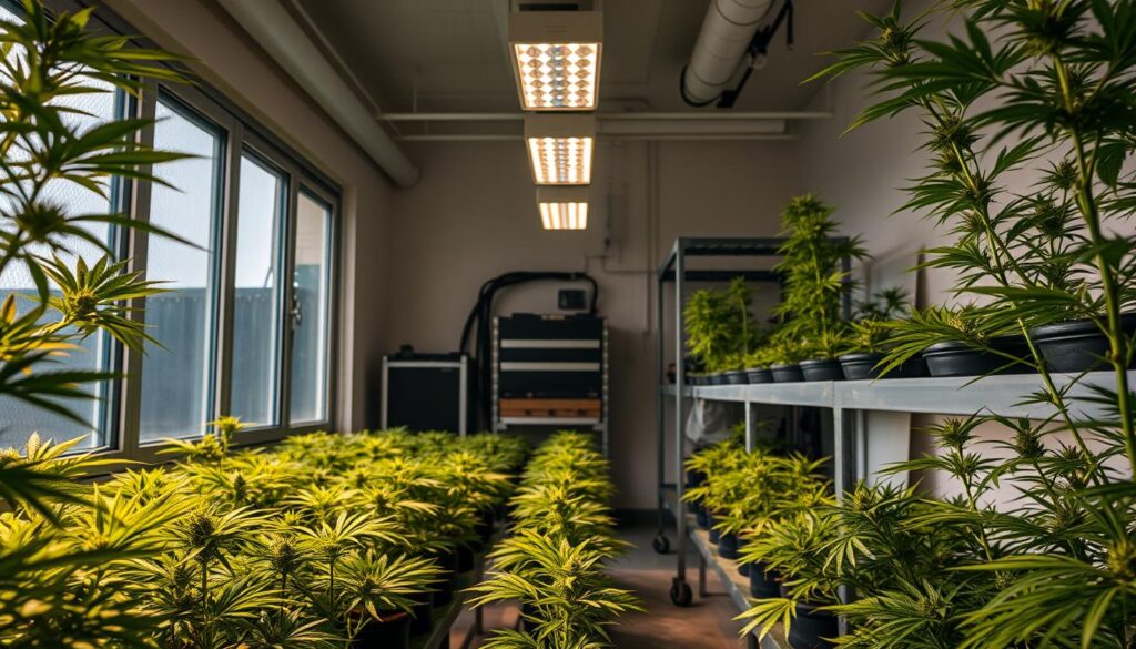 cannabis growing space setup Meknes
