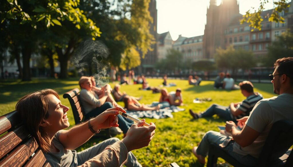 cannabis in Cologne parks and lounges