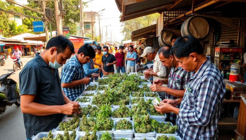 cannabis vendors in Sihanoukville quality check