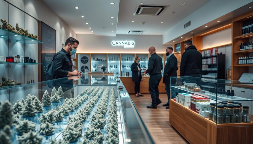 choosing cannabis products in Larissa