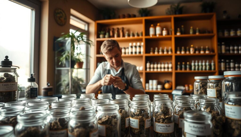 choosing cannabis strains in Berat