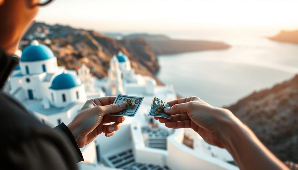 get weed in Santorini