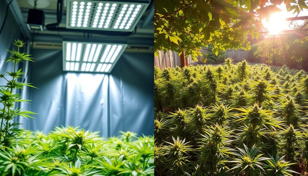 indoor vs outdoor cannabis cultivation