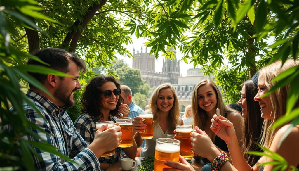 marijuana in Munich social spots
