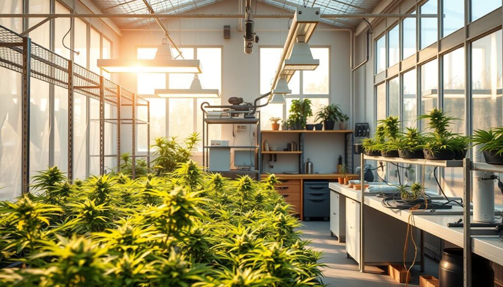 weed growing setup Kep