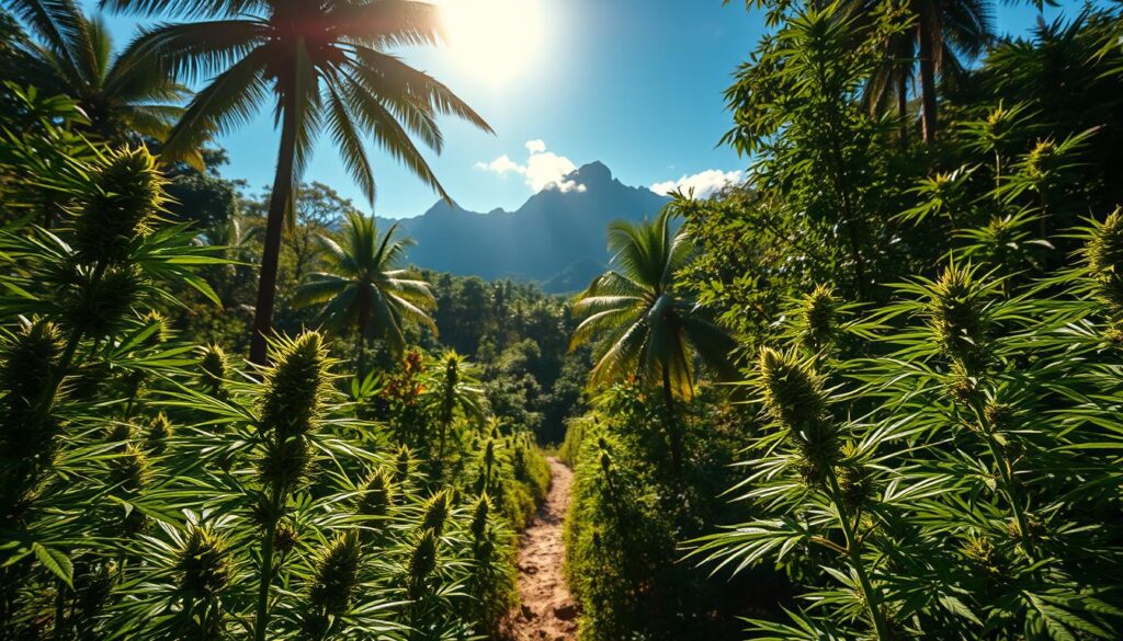 weed in Tayrona National Park