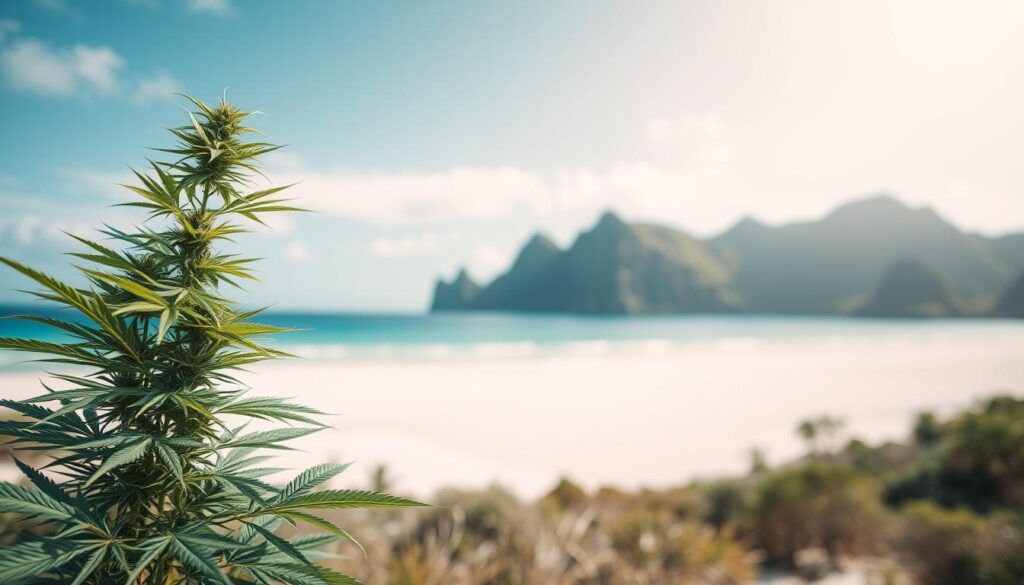 weed in Whitehaven Beach